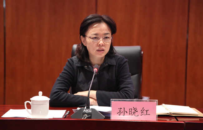 郑州市人民政府副市长,市政府教育督导委员会主任孙晓红讲话.