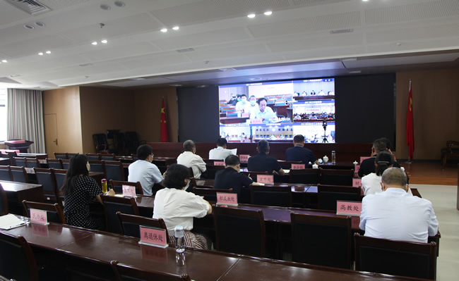 6月16日上午，2022年全省教育系统关工委工作推进视频会召开。（图为郑州分会场）.jpg