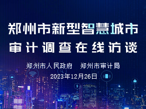 郑州市新型智慧城市审计调查在线访谈