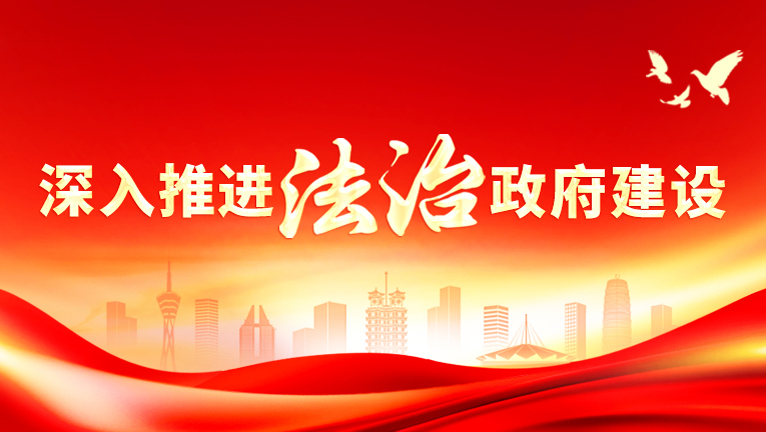 深入推进法治政府建设