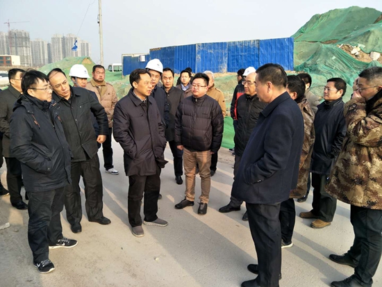 副市长李喜安到石佛办事处观摩贾鲁河综合治理工程